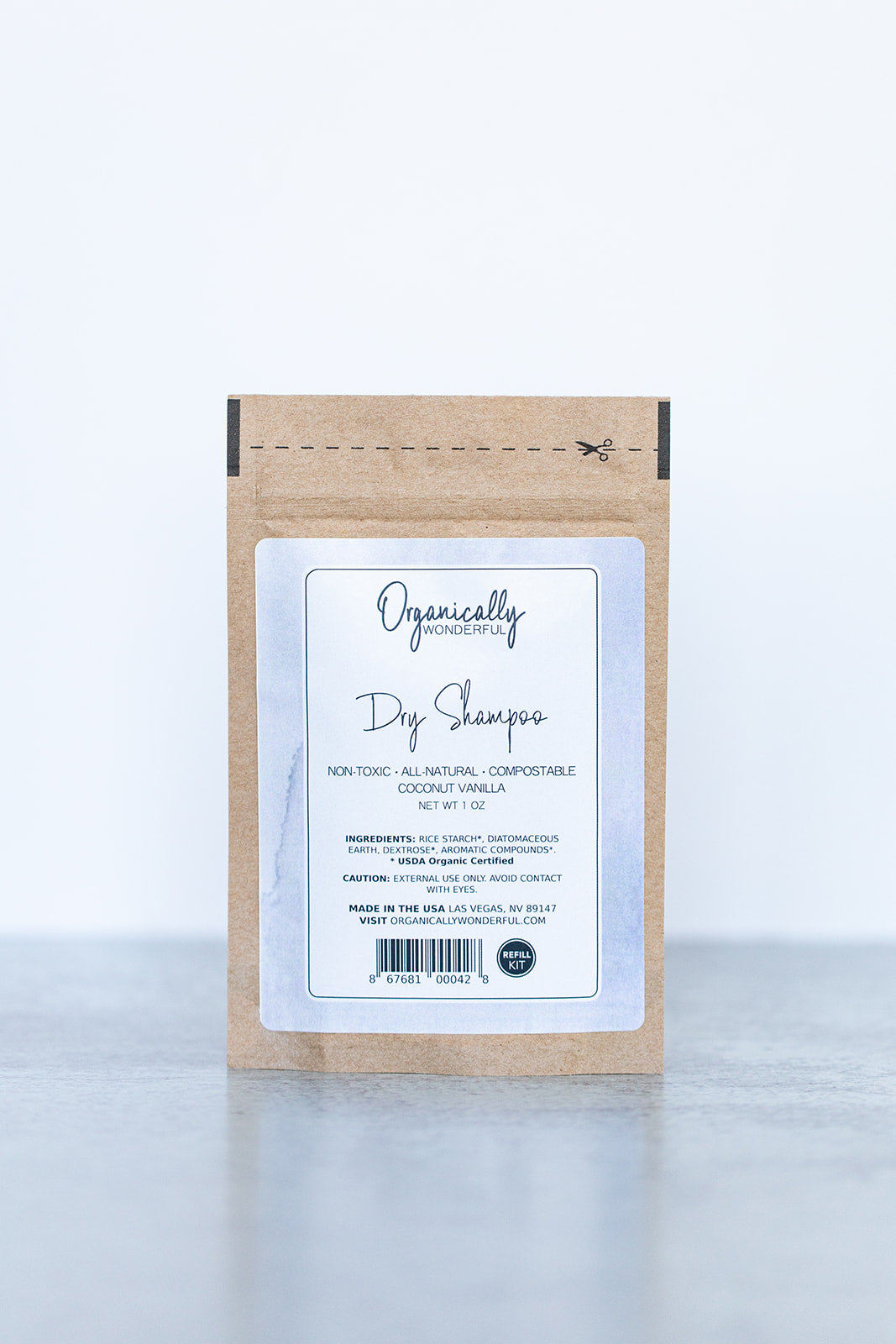 Coconut Vanilla Dry Shampoo Refill Kit – Organically Wonderful